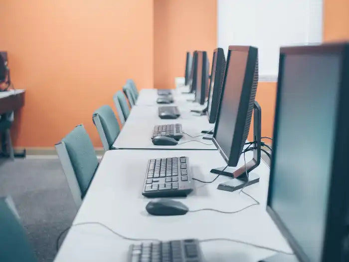 liquid spill on computer being fixed at our lab in Miami