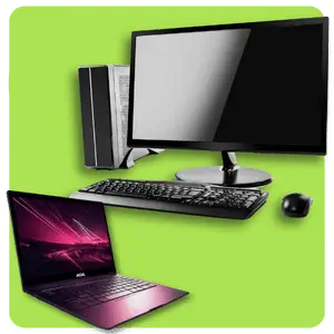 All-in-One, Desktop and laptop computer devices as a representation of all the windows computer repair services offered by Prime Tech Support