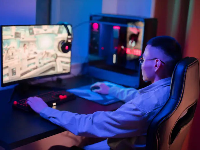 Gaming PC User playing at home. Prime Tech Support offers Gaming PC Repairs in Miami FL