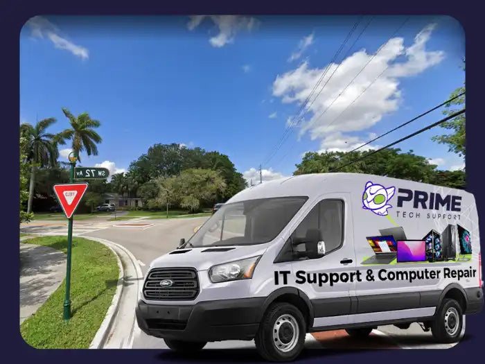 Computer Repair Services in Pinecrest, FL - Prime Tech Support's skilled technicians delivering efficient computer repair solutions, ensuring reliable performance for clients in the serene Pinecrest area