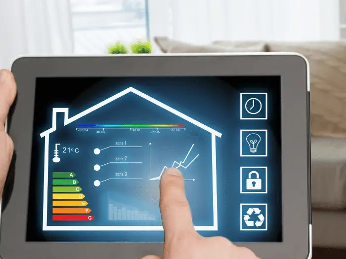 Woman in the comfort of her home using a security system installed by Prime Tech Support IT Experts
