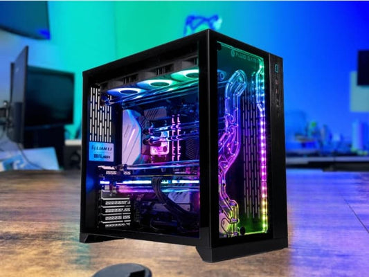 Gaming PC built at Prime Tech Support, featuring one of the best liquid cooling systems.