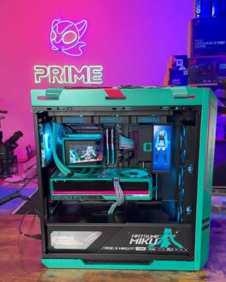 Hatsune Miku Edition Gaming PC: Unleash Custom Power with Prime Tech Support in Miami
