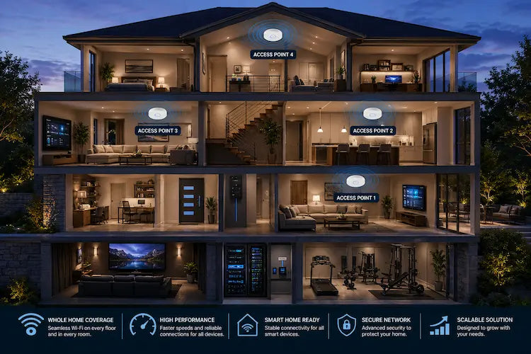 Best Wi-Fi Network Design for Multi-Story Homes