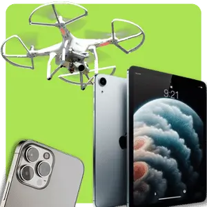 Iphone, Ipad, Drone, headphones and other gadgets for which Prime Tech Support offers repair services.