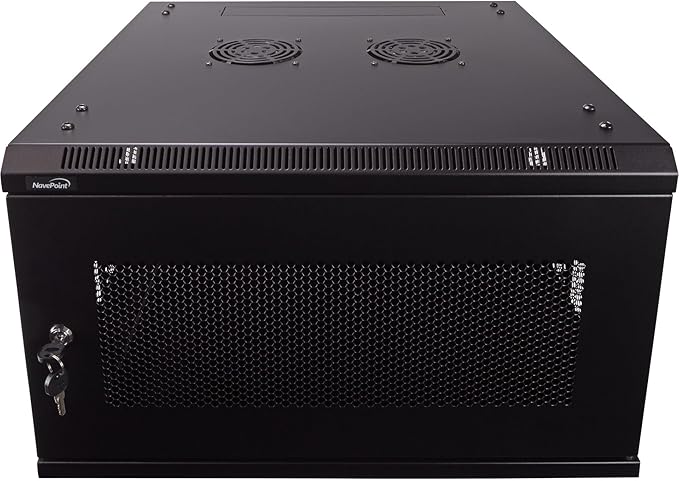 NavePoint 6U Server Rack Enclosure - 23.6” Deep, 6U Wall Mount Network