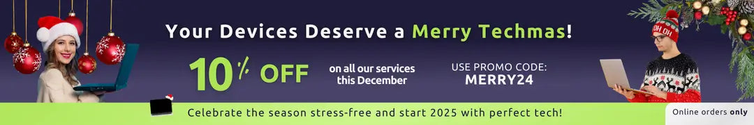 December promo 2024: 10% off tech services for perfect tech!