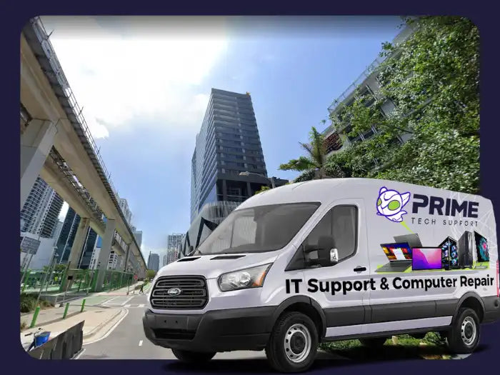 Computer Repair Services in Brickell, FL by Prime Tech Support - Expert technicians providing top-quality computer repair solutions to individuals and businesses in the area, offering prompt service and excellent customer support.