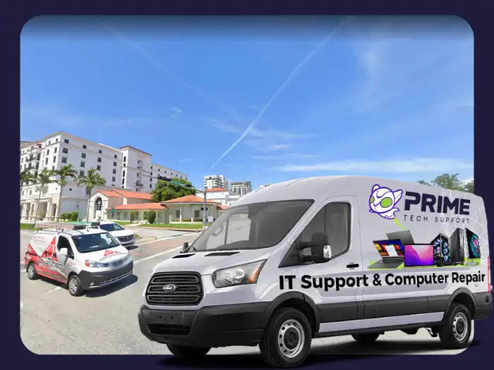 Computer Repair Services in Coral Gables, FL by Prime Tech Support - Professional technicians providing expert computer repair solutions with precision and dedication, catering to the needs of individuals and businesses in the Coral Gables area.