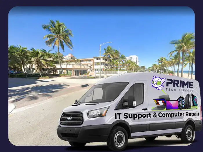 Computer Repair Services in Ft Lauderdale, FL - Prime Tech Support's skilled technicians providing comprehensive computer repair solutions, catering to various technical issues for clients in Ft Lauderdale and ensuring smooth computing experiences.