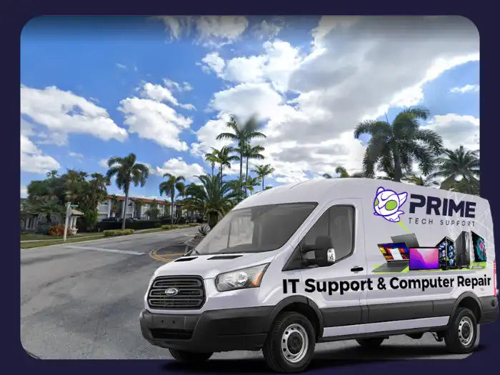 Computer Repair Services in Miami Gardens, FL - Prime Tech Support's proficient team providing comprehensive computer repair solutions, catering to various technical issues for clients in the vibrant Miami Gardens area.