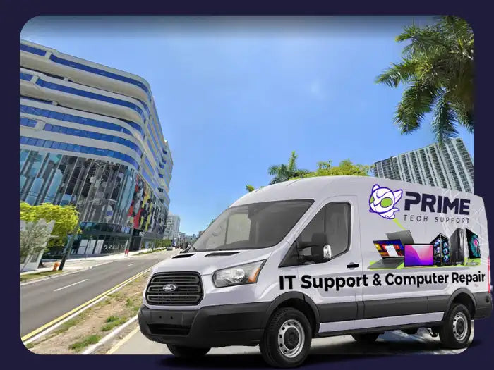 Computer Repair Services in Midtown Miami, FL provided by Prime Tech Support - Expert technicians offering comprehensive solutions for computer-related issues, delivering prompt and effective repairs for customers in the vibrant Midtown Miami area
