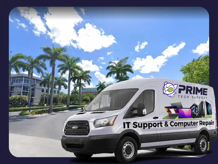 Computer Repair Services in Miramar, FL - Prime Tech Support's proficient team delivering reliable computer repair solutions, catering to various technical issues and ensuring seamless performance for clients in Miramar