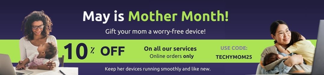 Mothers day in Miami, give your mom the best gif for her technical needs, we do a cleaning and maintenance for her existing computers and electronic devices. Prime Tech Support Miami