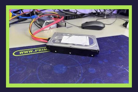 Windows computer hard drive undergoing professional data recovery at Prime Tech Support Miami lab